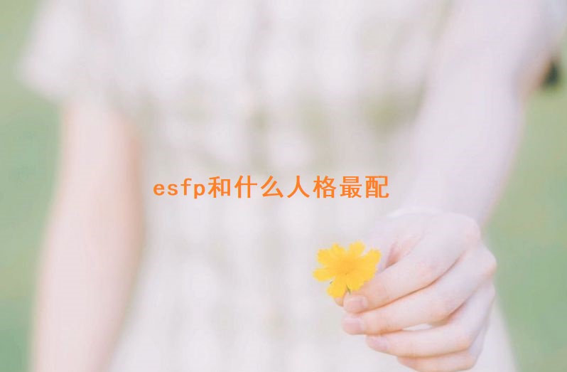 esfp和什么人格最配 esfp型人格适合的职业51790