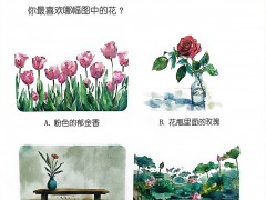 性格测试：你更喜欢哪幅图中的花？测一测你更看重事业还是家庭？